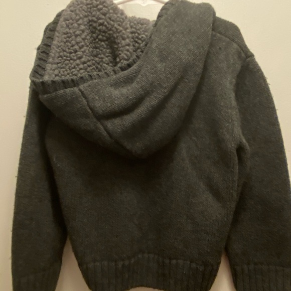 Gymboree, grey, zip up sweater, sz 4t - Picture 2 of 3